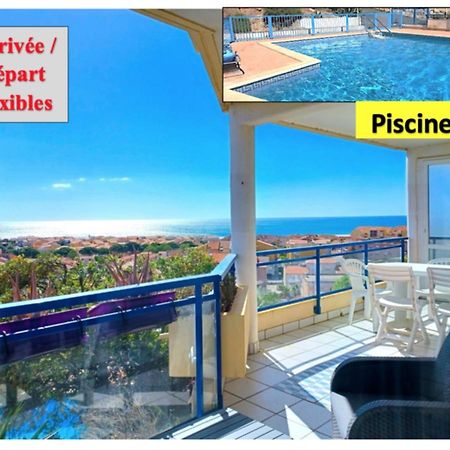 Plain-Pied, Terrasse, Piscine, Pleine Vue Mer, Plage A 6' A Pied, Parking, Wifi Fleury  Exterior photo