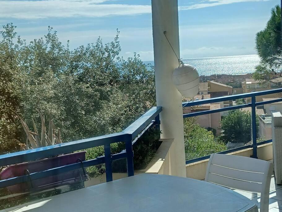 Plain-Pied, Terrasse, Piscine, Pleine Vue Mer, Plage A 6' A Pied, Parking, Wifi Fleury  Exterior photo